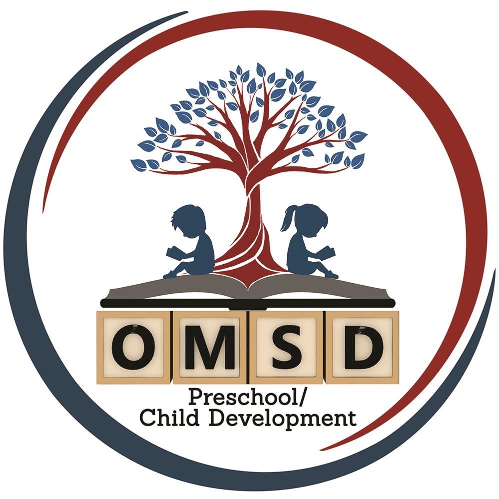 Preschool/Child Development Logo - Two Swirls form a circle with kids block and kids sitting next to a tree back to back read Preschool/Child Development Logo - Two Swirls form a circle with kids block and kids sitting next to a tree back to back read